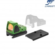 Rmr red dot full set green jj airsoft (ja-5021-gn)