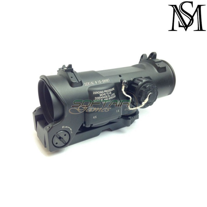 Ottica SPECTER dr elcan gen.3 1-4x mil-spec ver. black milsim series (ms-121-bk)