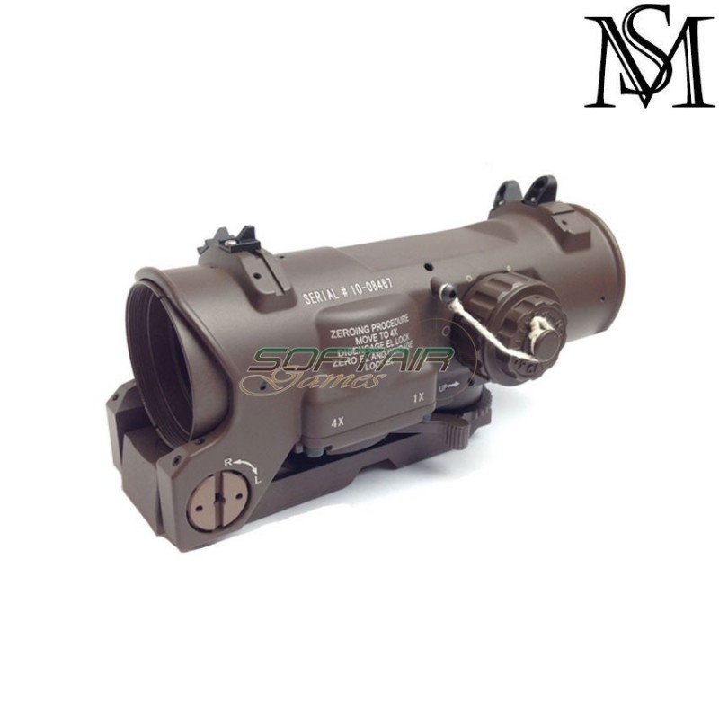 Ottica SPECTER dr elcan gen.3 1-4x mil-spec ver. flat dark earth milsim series (ms-121-fde)