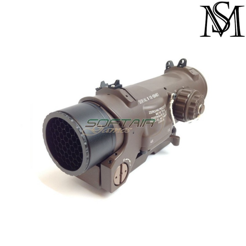 Killflash new gen. flip up black for specter dr elcan 1-4x milsim series (ms-123-bk)