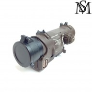 Killflash new gen. flip up black for specter dr elcan 1-4x milsim series (ms-123-bk)