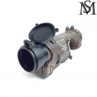Killflash new gen. flip up black for specter dr elcan 1-4x milsim series (ms-123-bk)