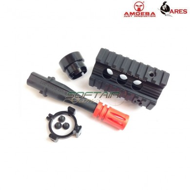 Kit frontale 4" stubby style black ares amoeba (ar-as-17-bk)