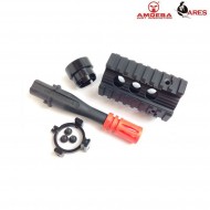 Front kit 4" stubby style black ares amoeba (ar-as-17-bk)