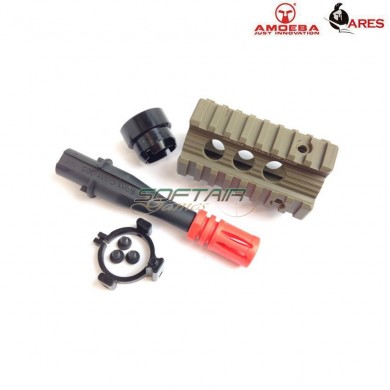 Front kit 4" stubby style dark earth ares amoeba (ar-as-17-de)