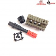 Front kit 4" stubby style dark earth ares amoeba (ar-as-17-de)
