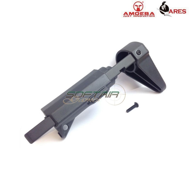 Stock pdw style black ares amoeba (ar-as-19-bk)