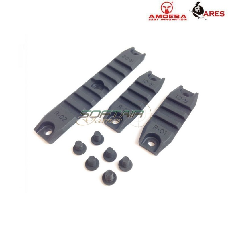 Set 3x rails black ares amoeba (ar-as-24)