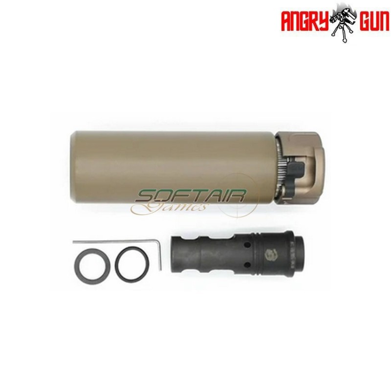 Silenziatore SOCOM556 MINI flat dark earth angry gun (ag-socom556m-fde) Silenziatore SOCOM556 MINI flat dark earth angry gun (ag-socom556m-fde)