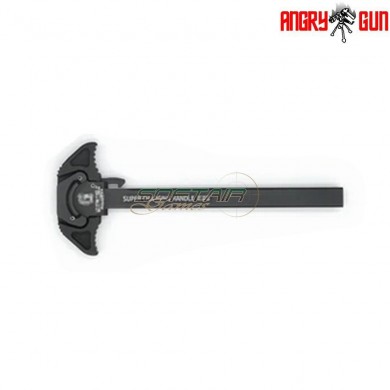 Ambidextrous charging handle mws marui original version black angry gun (ag2018081501-mws-blk)