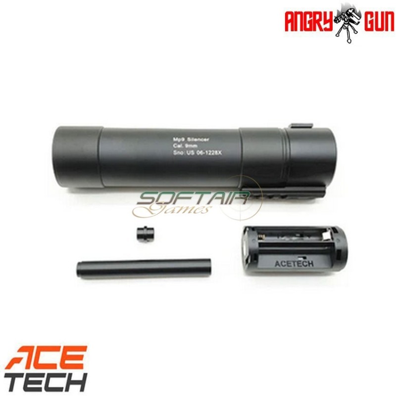 Silenziatore tracer GEN.2 version black per mp9 angry gun (ag-mp9t-g2) Silenziatore tracer GEN.2 version black per mp9 angry gun (ag-mp9t-g2)