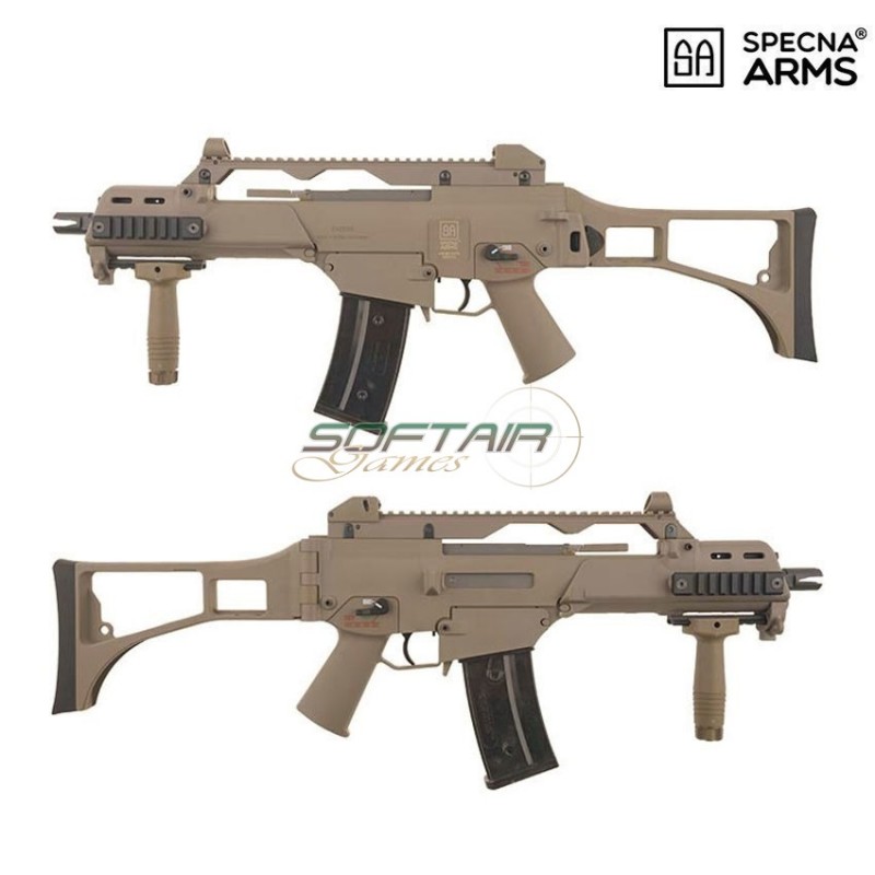 Fucile elettrico g36c sa-g12 ebb dark earth specna arms® (spe-01-023582)