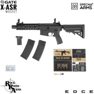 Electric Rifle Sa-e05 Edge™ Rra M4 Cqb Silenced Carbine Replica Black Specna Arms® (spe-01-023922)