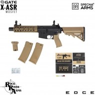 Electric Rifle Sa-e05 Edge™ Rra M4 Cqb Silenced Carbine Replica Two Tone Specna Arms® (spe-01-023923)
