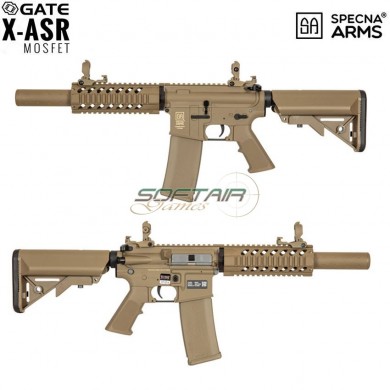 Fucile Elettrico x-asr Sa-c11 Assault Replica M4 Carbine Silenced Dark Earth Core™ Specna Arms® (spe-01-024035)