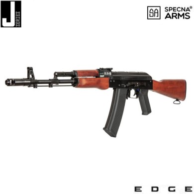 Fucile elettrico j-series™ sa-j02 edge™ carbine replica black & wood specna arms® (spe-01-028118)