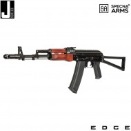 Electric rifle j-series™ sa-j03 edge™ carbine replica black & wood specna arms® (spe-01-028120)