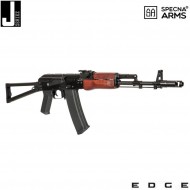 Fucile elettrico j-series™ sa-j04 edge™ carbine replica black & wood specna arms® (spe-01-028120)