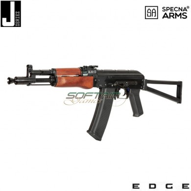 Fucile elettrico j-series™ sa-j08 edge™ carbine replica black & wood specna arms® (spe-01-028124)