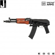 Fucile elettrico j-series™ sa-j08 edge™ carbine replica black & wood specna arms® (spe-01-028124)