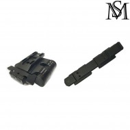 Side Flip Mount Set Wilcox Type Black Milsim Series (ms-721-bk)
