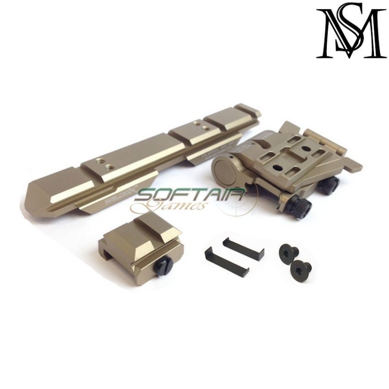 Side Flip Mount Set Wilcox Type Fde Bronze Milsim Series (ms-721-fde)