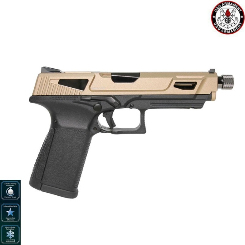 Gas gbb pistol Gtp9 MS DST black/bronze metal slide G&g (gg-gtp9msdst)