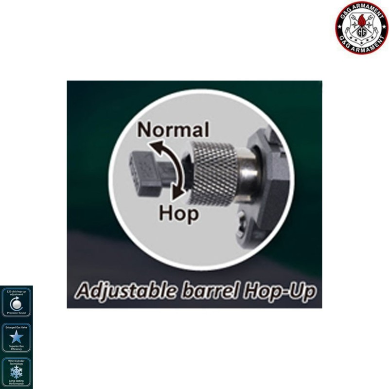 Gas gbb pistol Gtp9 MS DST black/bronze metal slide G&g (gg-gtp9msdst)