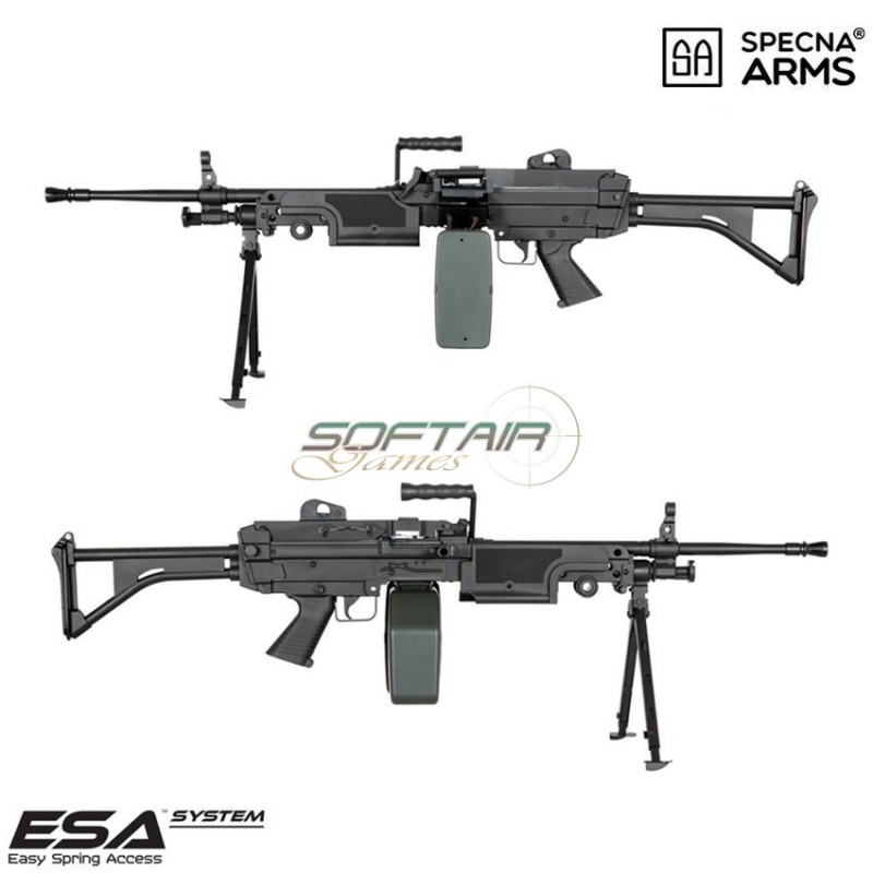 Electric machine gun sa-249 MK1 CORE™ black specna arms® (spe-01-028610) Electric machine gun sa-249 MK1 CORE™ black specna arms® (spe-01-028610)