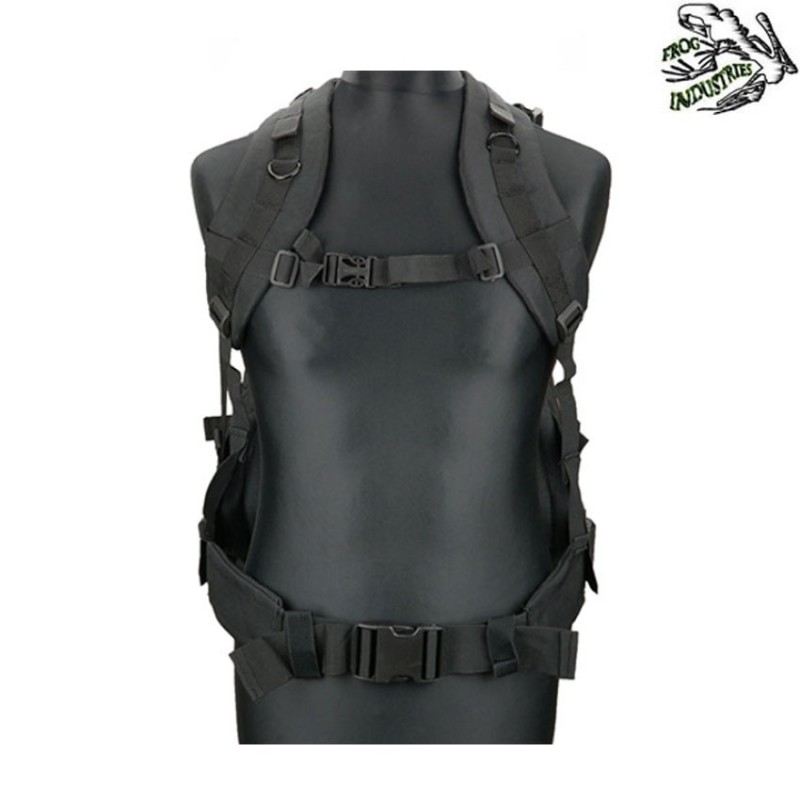 Tactical 3-day 45lt Black Backpack Frog Industries (fi-000372-bk)