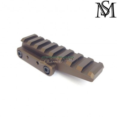 Fast scope/dot riser unt style flat dark earth milsim series (ms-131-fde)