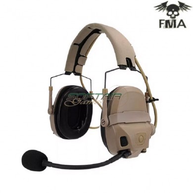 FCS AMP style noise reduction headset dark earth fma (fma-tb1372-de)