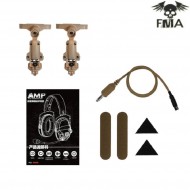 FCS AMP style noise reduction headset dark earth fma (fma-tb1372-de)