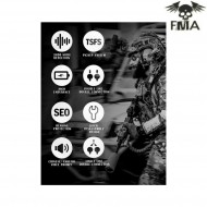 FCS AMP style noise reduction headset dark earth fma (fma-tb1372-de)