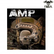 FCS AMP style noise reduction headset dark earth fma (fma-tb1372-de)