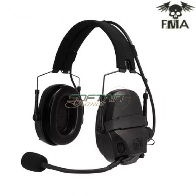 FCS AMP style noise reduction headset black fma (fma-tb1372-bk)