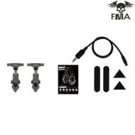 FCS AMP style noise reduction headset foliage green fma (fma-tb1372-fg)