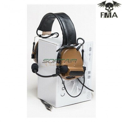 Comtac3 fcs ach c3 tactical headset with noise reduction dark earth fma (fma-tb-fcs-004-de)