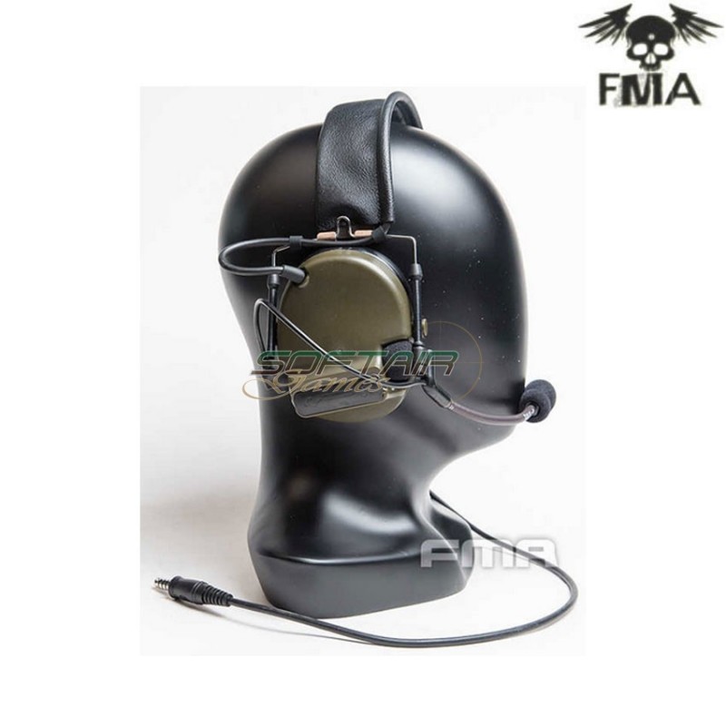 Cuffia comtac3 fcs ach c3 tactical con riduzione rumore dark earth fma (fma-tb-fcs-004-de)