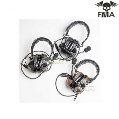Cuffia comtac3 fcs ach c3 tactical con riduzione rumore olive drab fma (fma-tb-fcs-004-od)