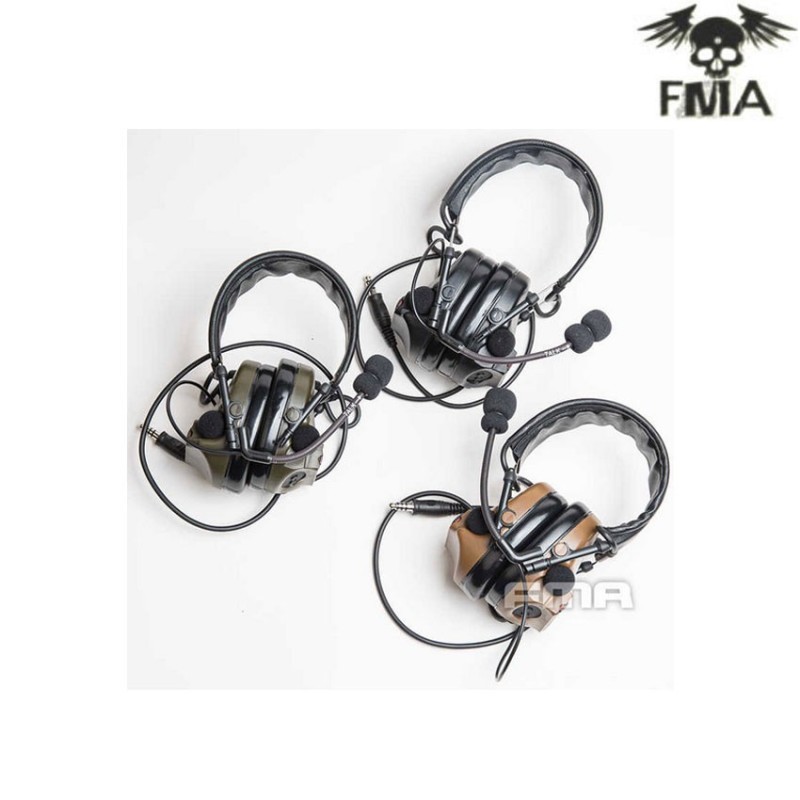 Comtac3 fcs ach c3 tactical headset with noise reduction olive drab fma (fma-tb-fcs-004-od)