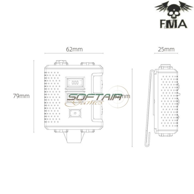 Fcs amp v60 ptt kit comtac3 black fma (fma-tb-fcs-012-bk) Fcs amp v60 ptt kit comtac3 black fma (fma-tb-fcs-012-bk)