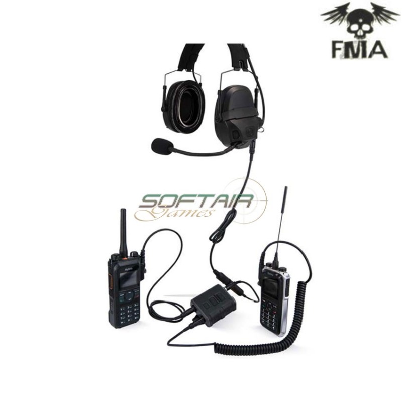 Fcs amp v60 ptt kit comtac3 dark earth fma (fma-tb-fcs-012-de)