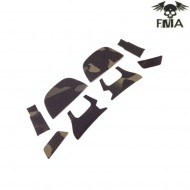 Multicam Black Sticker set for FCS AMP headset Fma (fma-tb1372-sticker-mcbk)