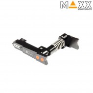 CNC aluminum advanced magazine release m4 STYLE A black maxx model (mx-mar001sab)