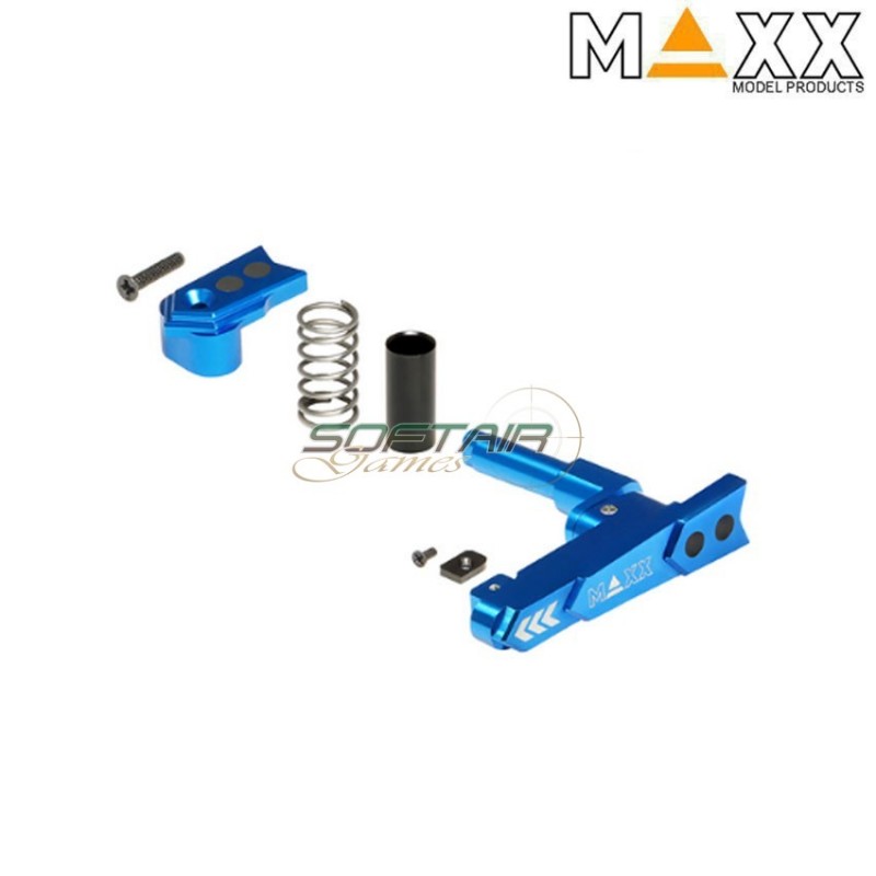 CNC aluminum advanced magazine release m4 STYLE A blue maxx model (mx-mar001sau) CNC aluminum advanced magazine release m4 STYLE A blue maxx model (mx-mar001sau)