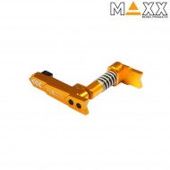 CNC aluminum advanced magazine release m4 STYLE A dark earth maxx model (mx-mar001sag)