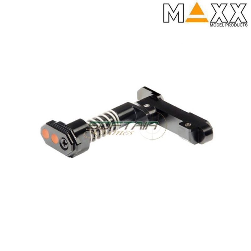 CNC aluminum advanced magazine release m4 STYLE B black maxx model (mx-mar001sbb)