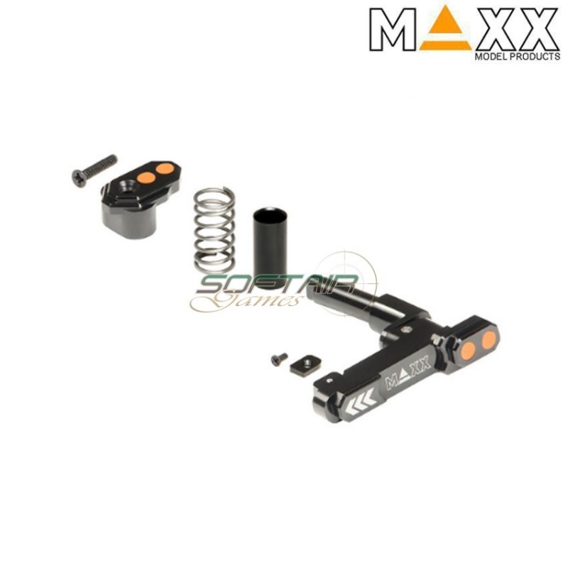 CNC aluminum advanced sgancio caricatore m4 STYLE B black maxx model (mx-mar001sbb)