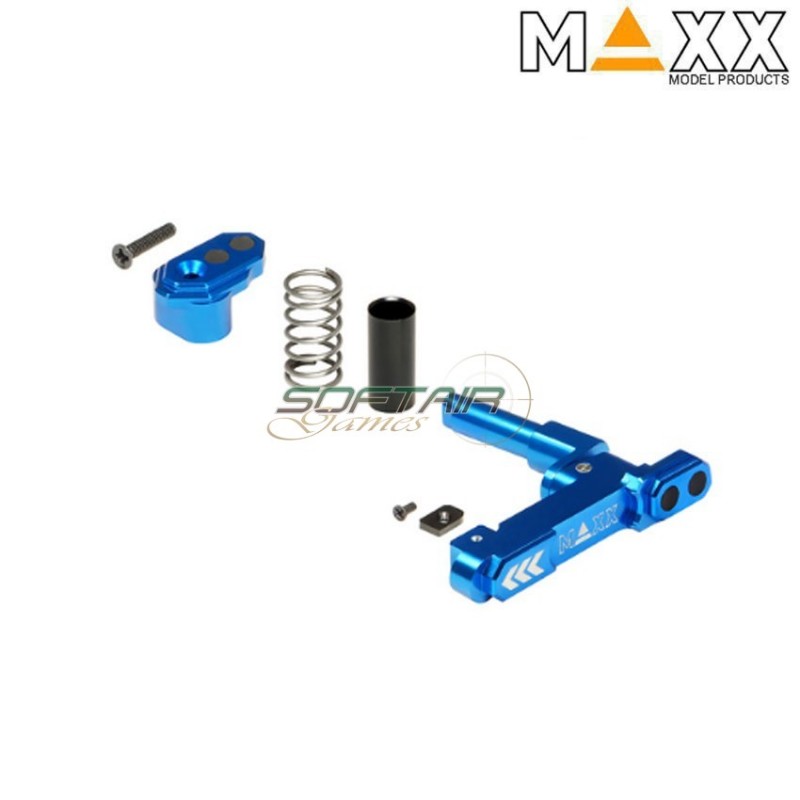 CNC aluminum advanced sgancio caricatore m4 STYLE B blue maxx model (mx-mar001sbu)
